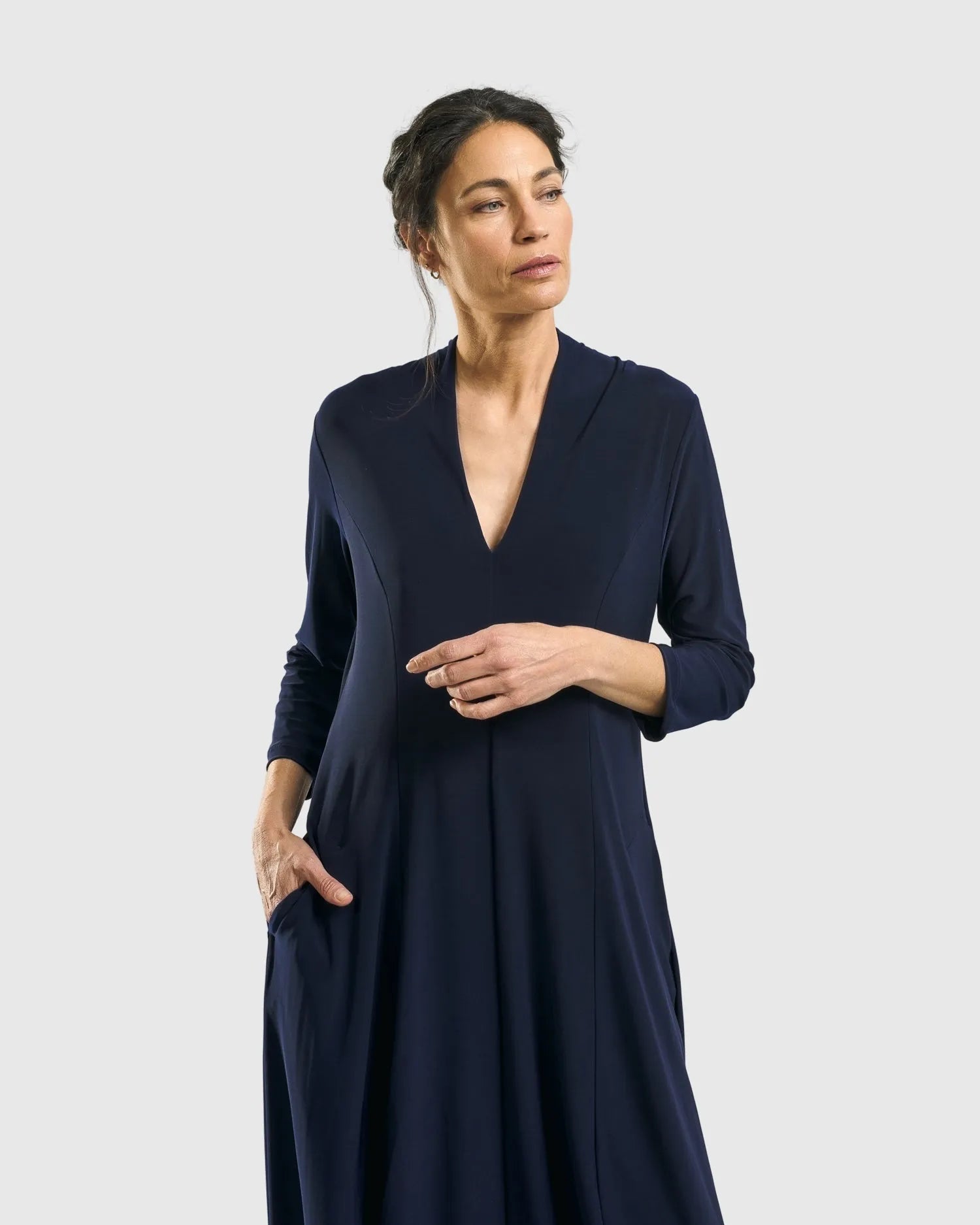 Essential Cocoon Dress, Night – Alembika U.S.
