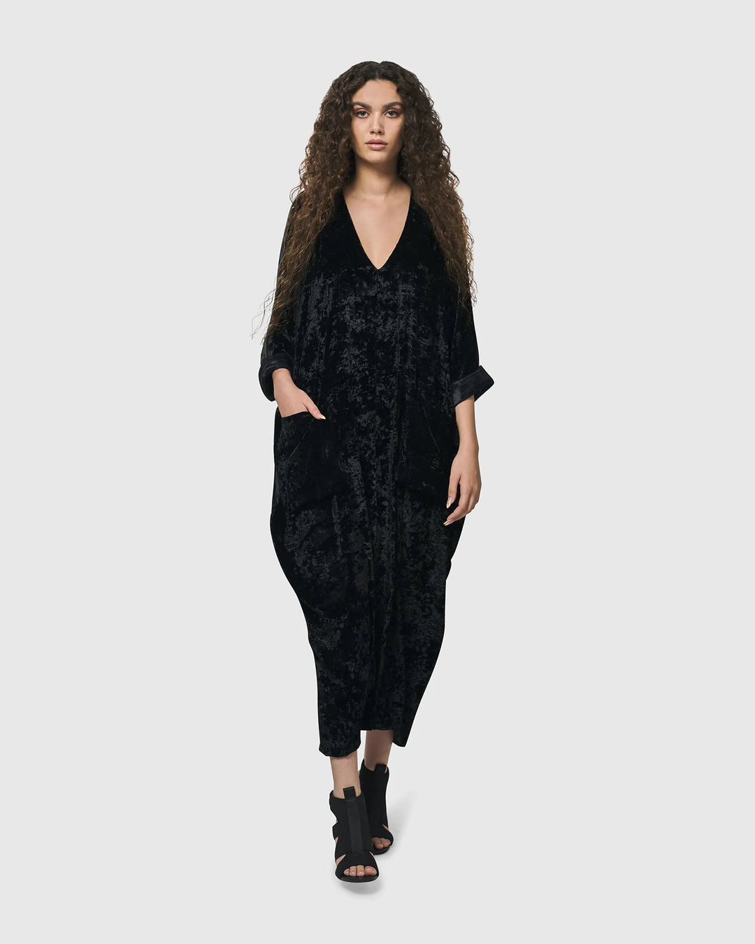 long sleeve muumuu dresses Show Me Your Mumu Plus Long-Sleeve Floral Kaftan