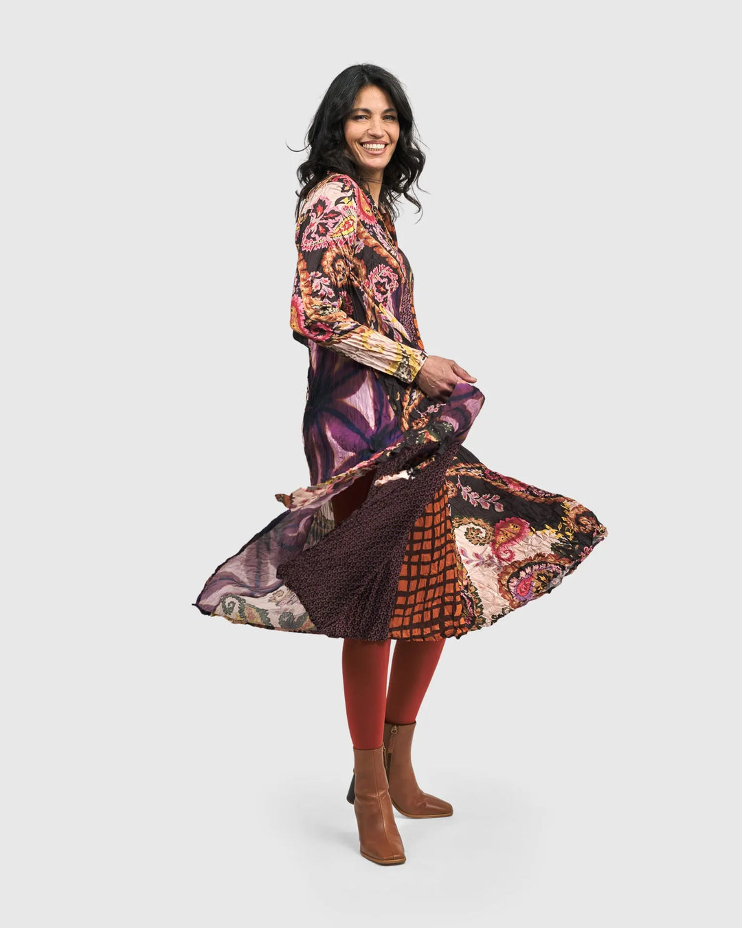 Lavinia Swing Dress, Paisley