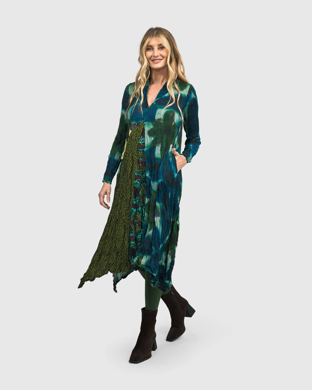 Lavinia Midi Dress, Cornflower