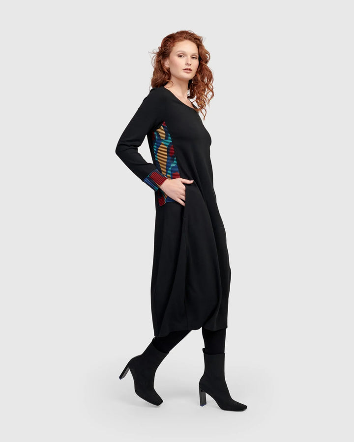 Riley Crew Cocoon Dress, Ocean