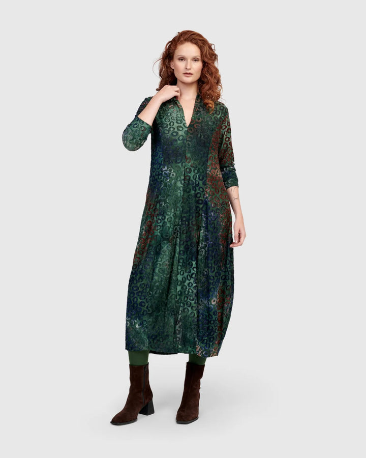 Bayou Cocoon Dress, Lagoon