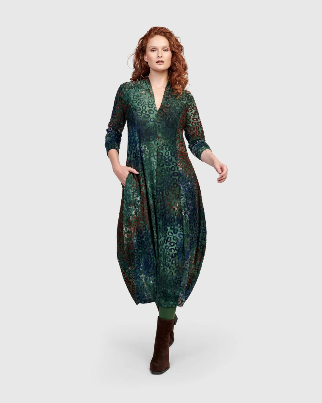 Bayou Cocoon Dress, Lagoon