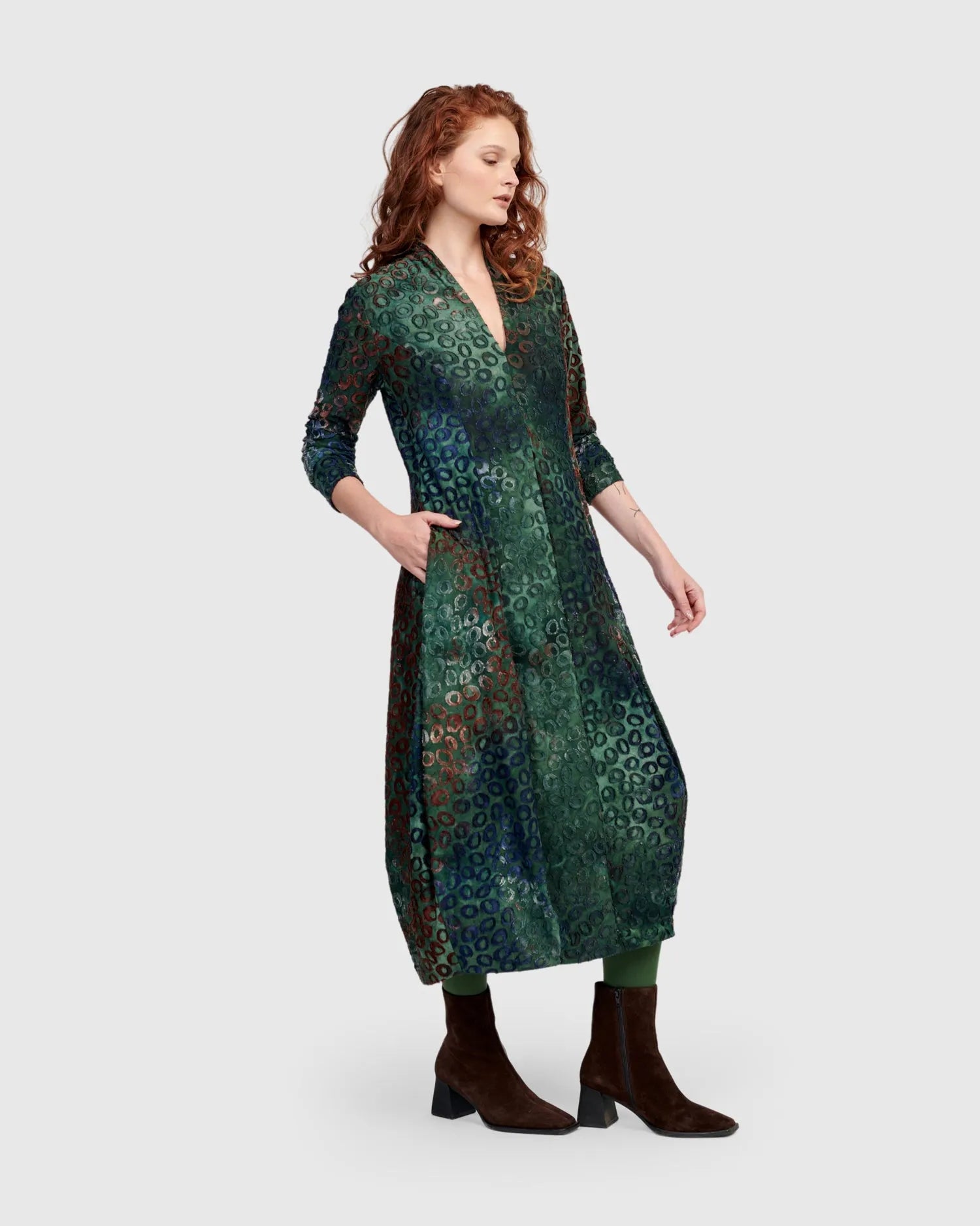 ワンピース LOURENdocking cocoon dress Laurel Cocoon Dress, Navy – Alembika U.S.