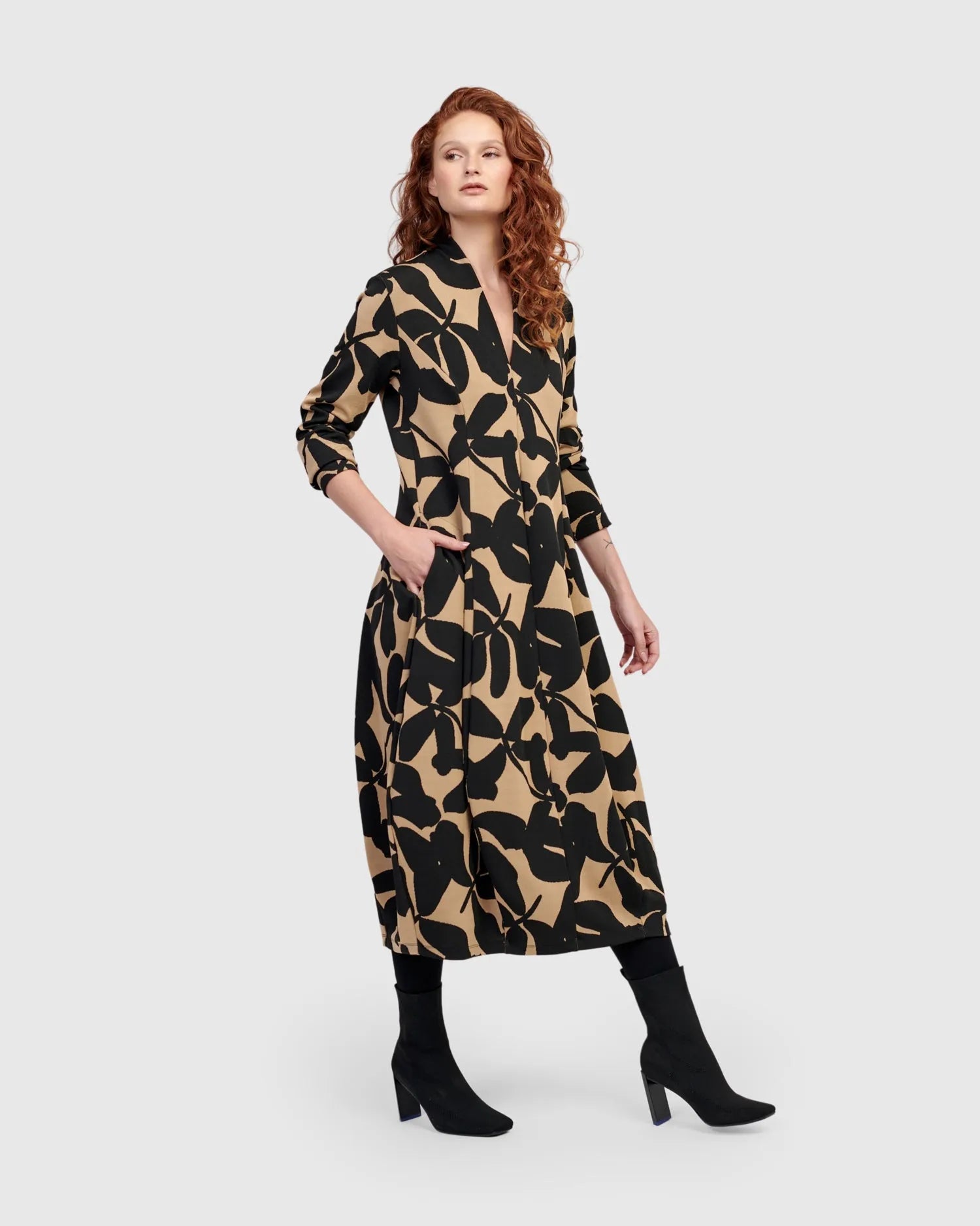 Honore Cocoon Dress, Blackout – Alembika U.S.