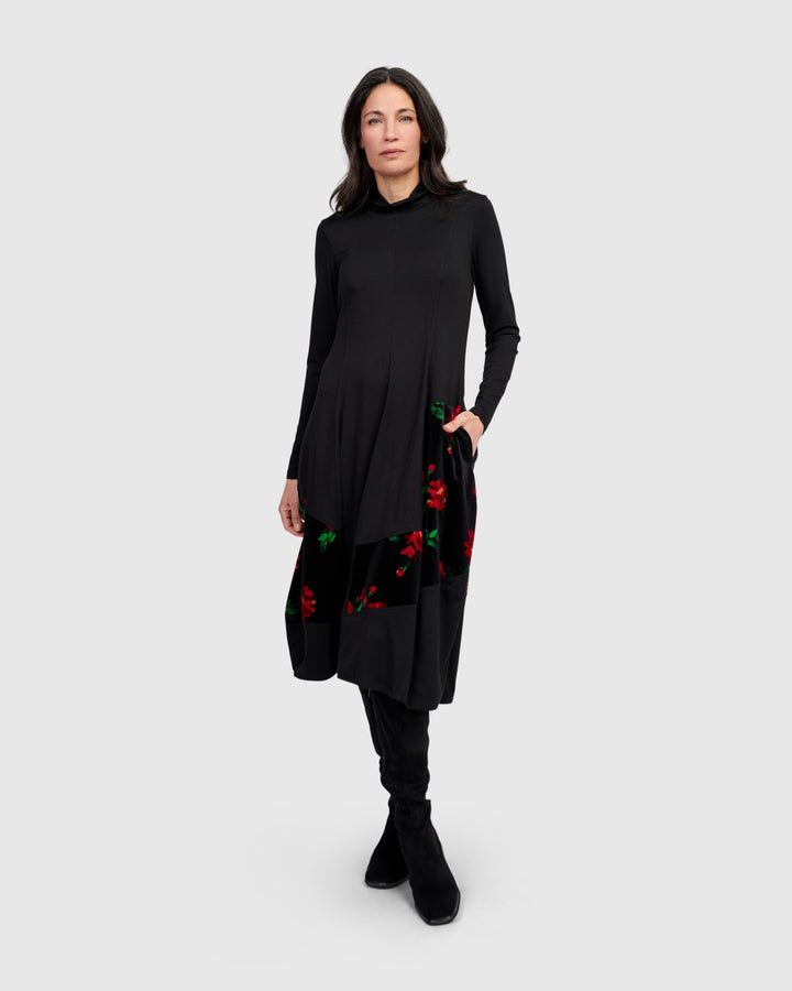 Serenade Cocoon Dress, Roses