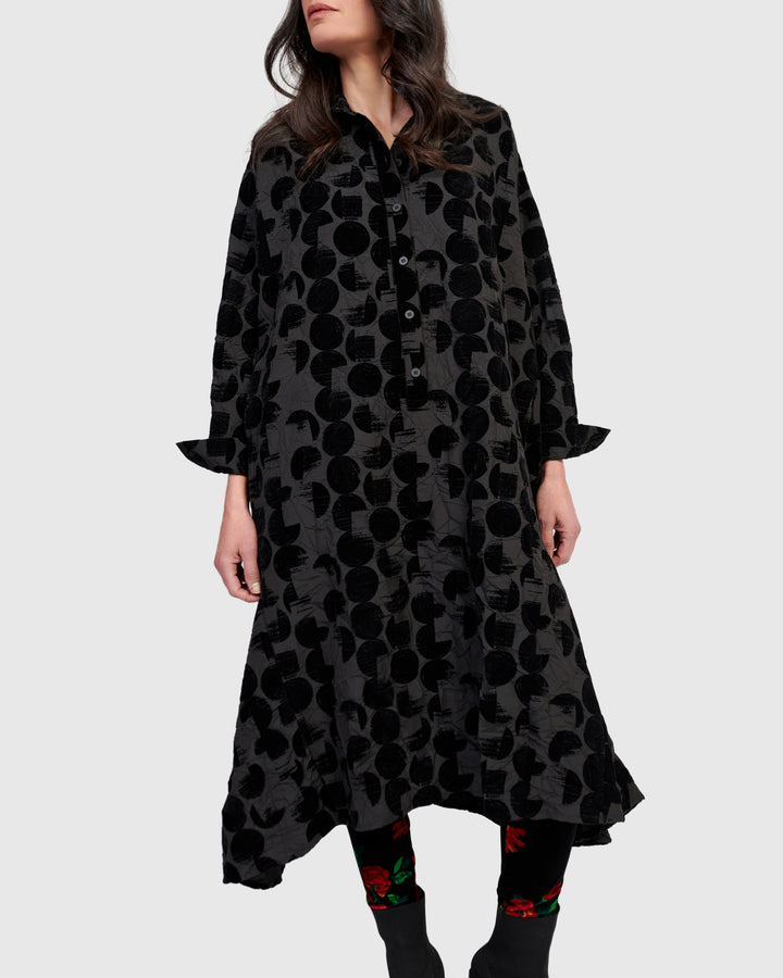Odessa Draped Shirtdress, Crescent