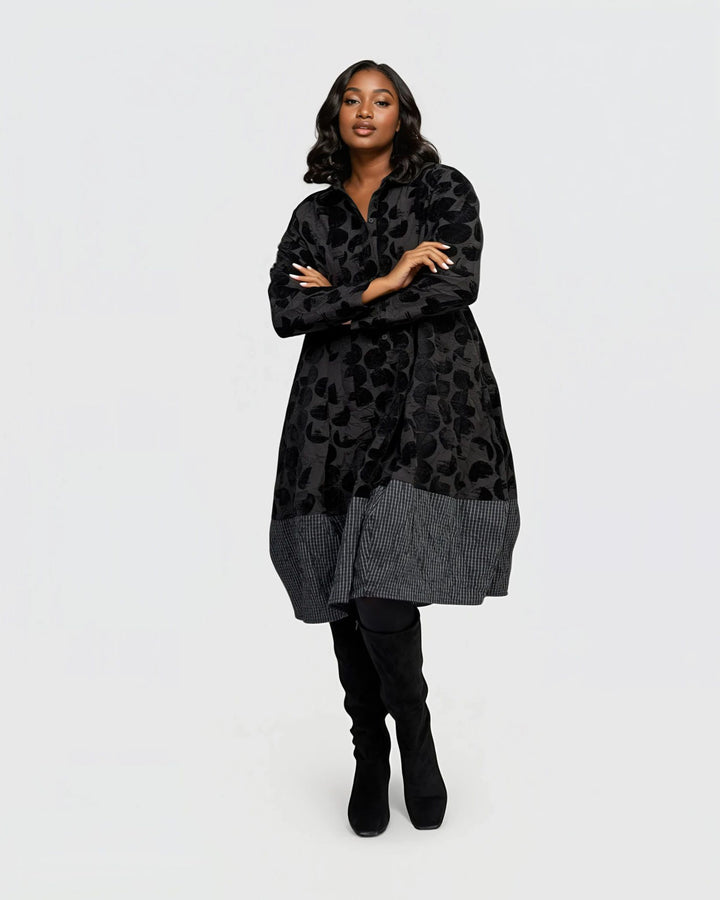 Eclipse Relaxed Cocoon Dress, Crescent