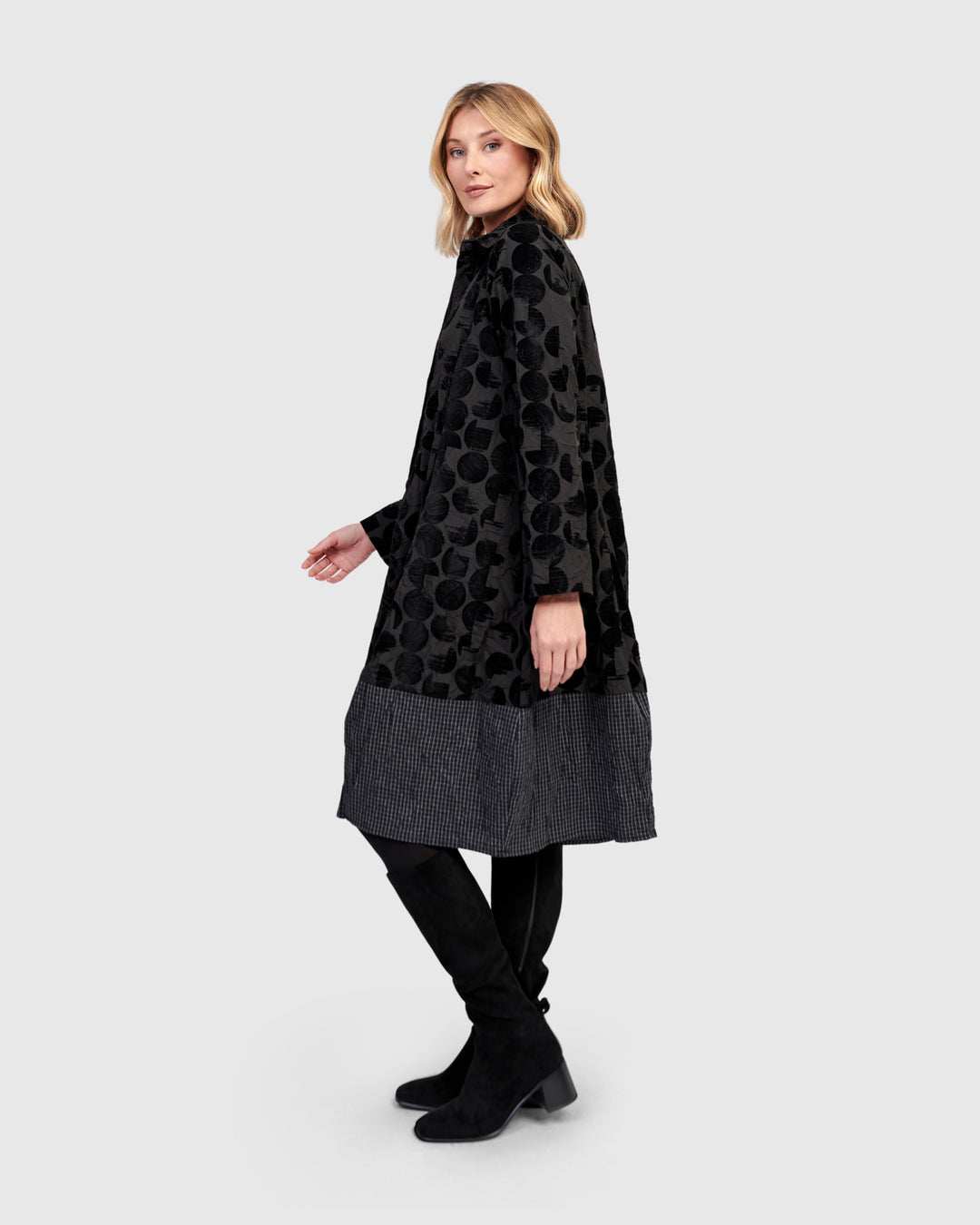 Eclipse Relaxed Cocoon Dress, Crescent
