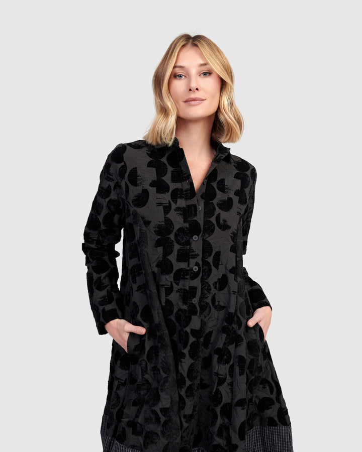 Eclipse Relaxed Cocoon Dress, Crescent
