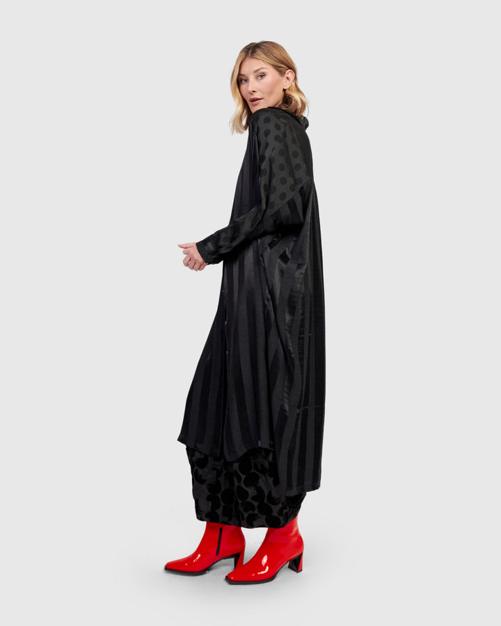 Georgina Shirtdress, Black