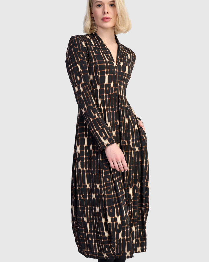Neura Cocoon Dress, Matrix