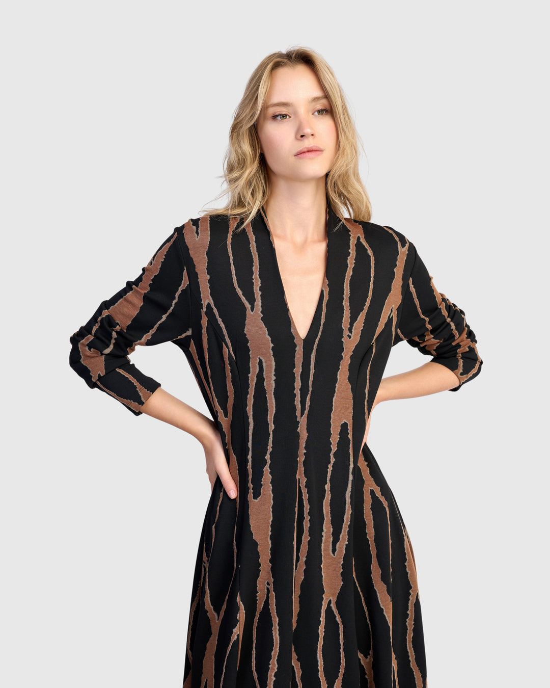 Willow Cocoon Dress, Wood