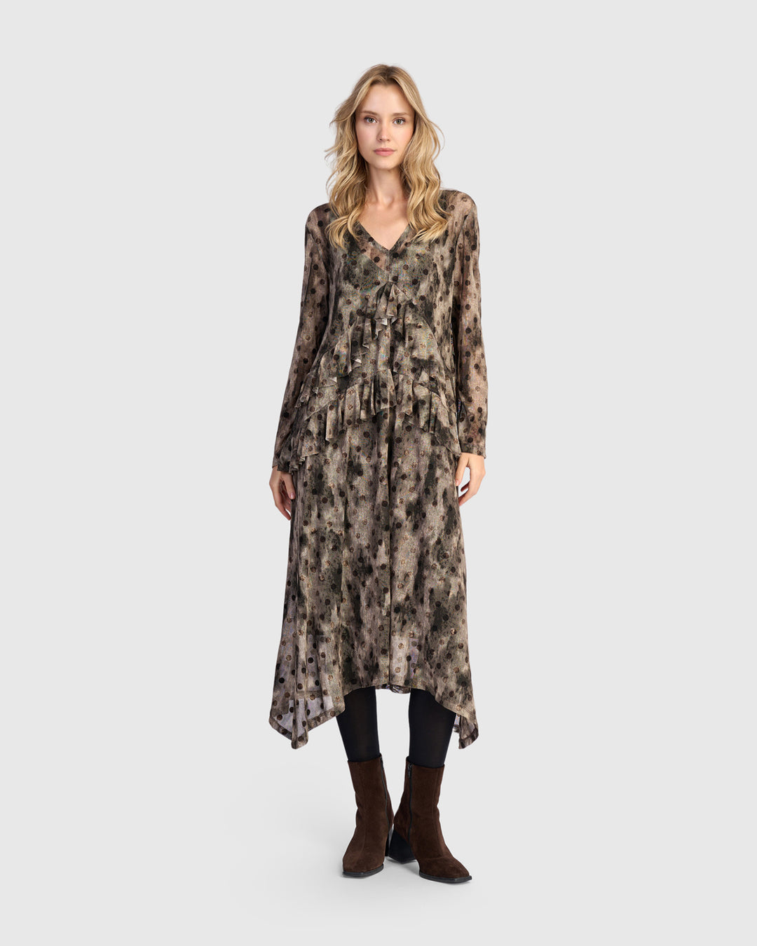 Fen Mesh Dress, Aquarelle
