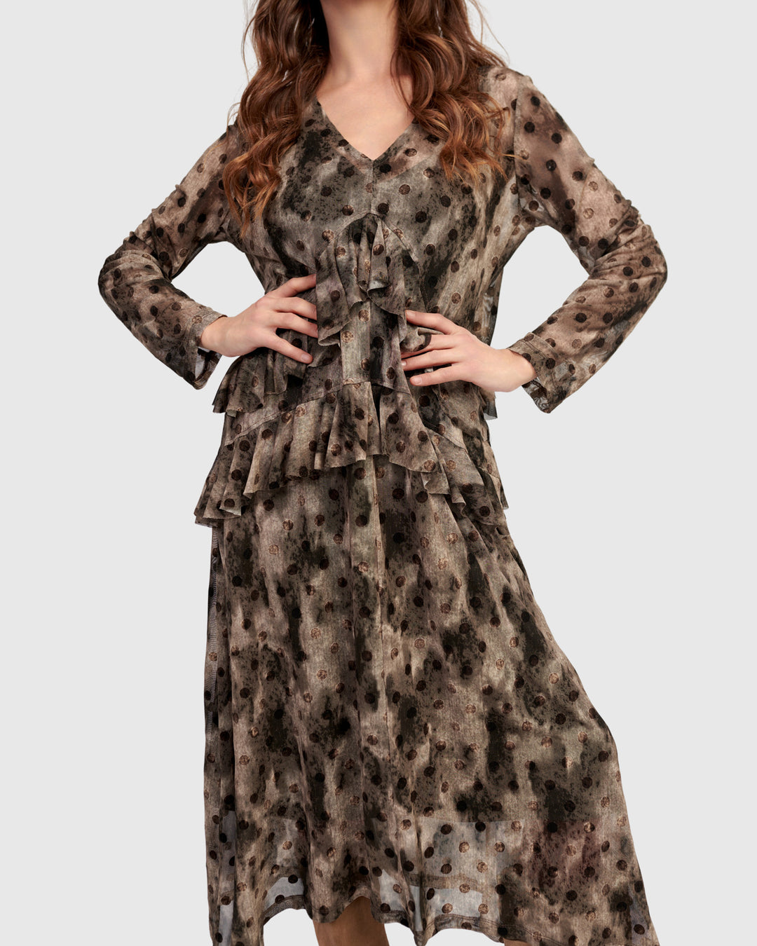 Fen Mesh Dress, Aquarelle