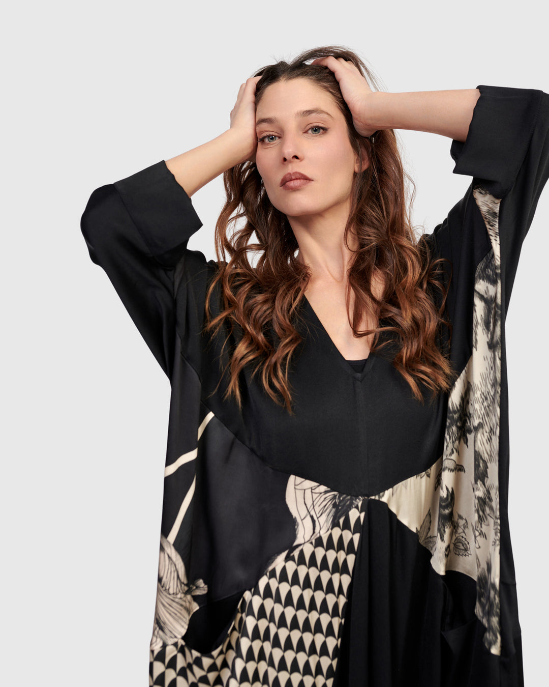 Grecian Caftan Dress, Mix – Alembika U.S Grecian Caftan Dress, Mix – Alembika U.S