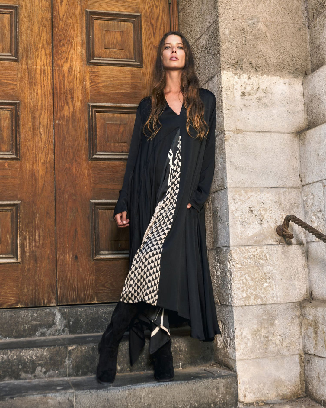 Baroque Draped Dress, Mix