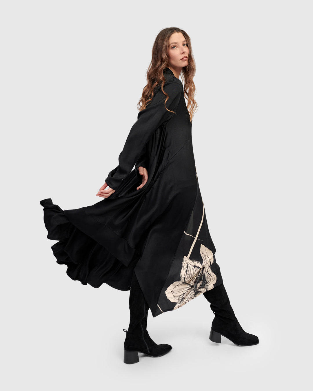 Baroque Draped Dress, Mix Alembika U.S. Baroque Draped Dress, Mix Alembika U.S.