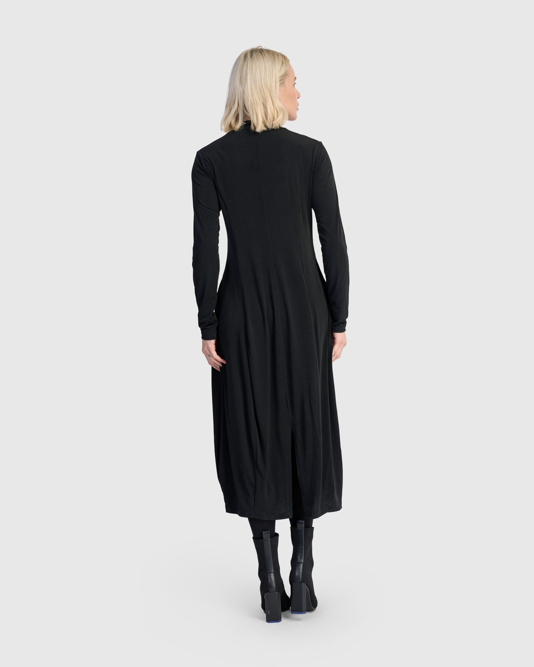 Essential Slinky Cocoon Dress, Black