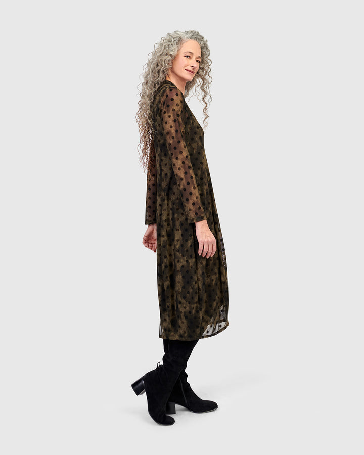 Grove Mesh Cocoon Dress, Antique