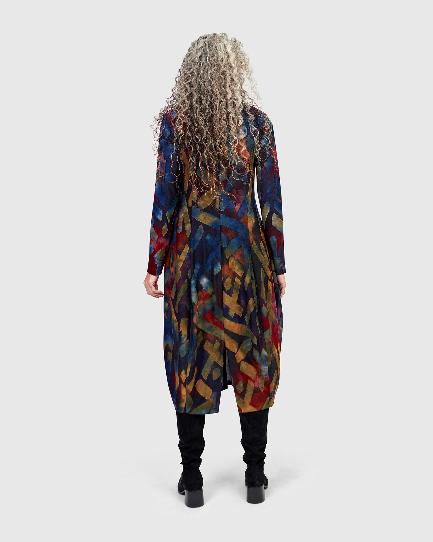 Sunburst Cocoon Dress, Abstract – Alembika U.S.