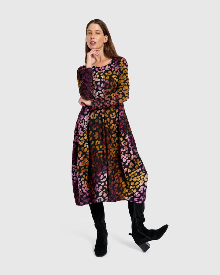 Pounce Crew Cocoon Dress, Bloom
