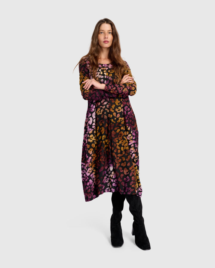 Pounce Crew Cocoon Dress, Bloom
