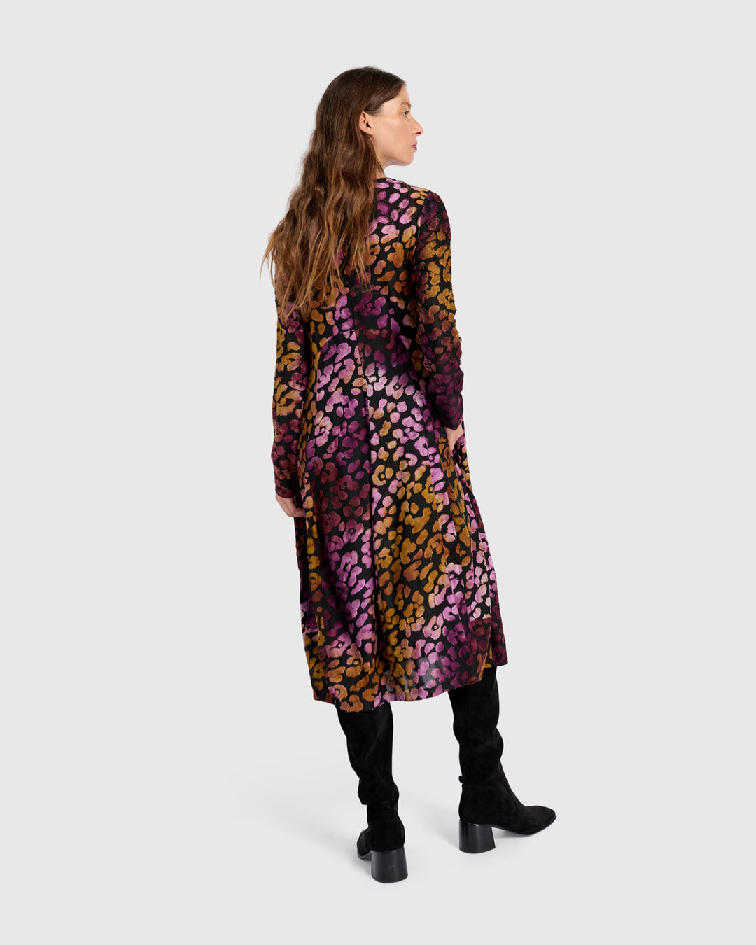 Pounce Crew Cocoon Dress, Bloom