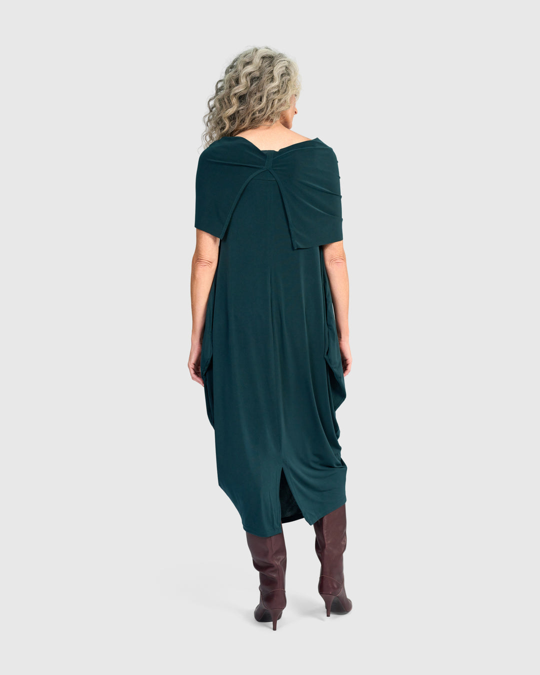 Essential Slinky Savoir Dress, Teal