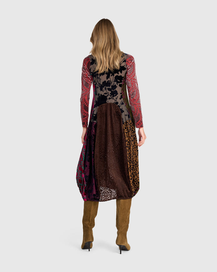 Heirloom Crew Cocoon Dress, Jewel Multi