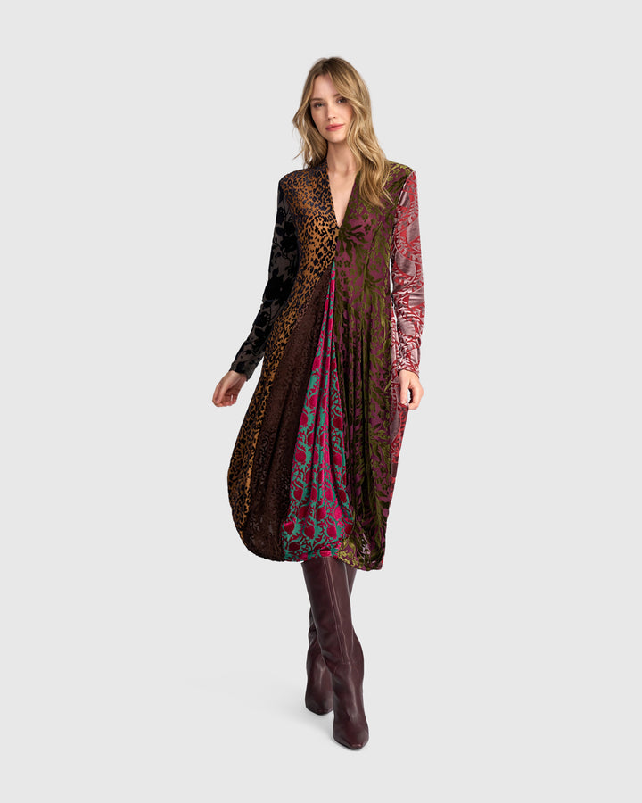 Tapestry Cocoon Dress, Jewel Multi