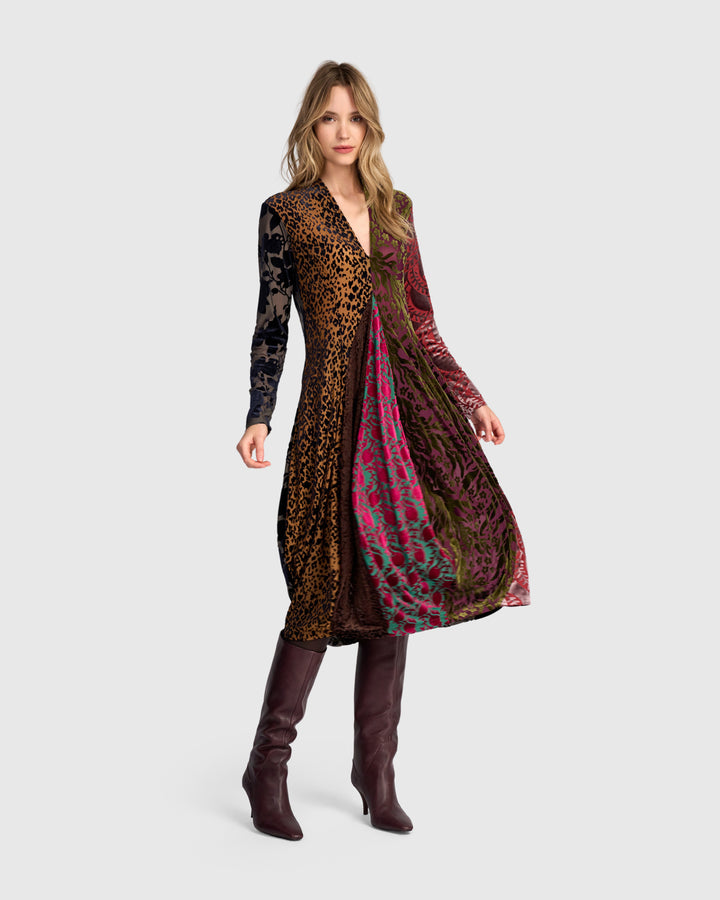 Tapestry Cocoon Dress, Jewel Multi