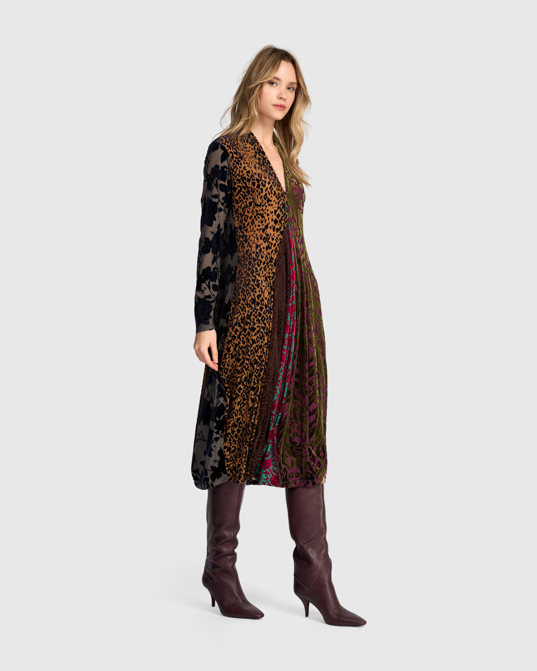 Tapestry Cocoon Dress, Jewel Multi