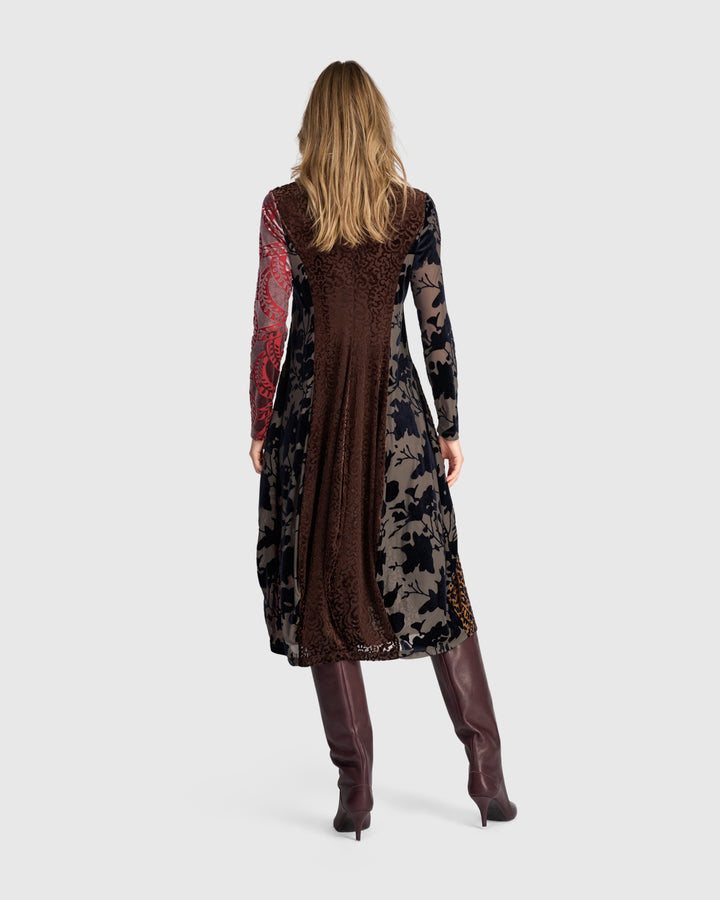 Tapestry Cocoon Dress, Jewel Multi