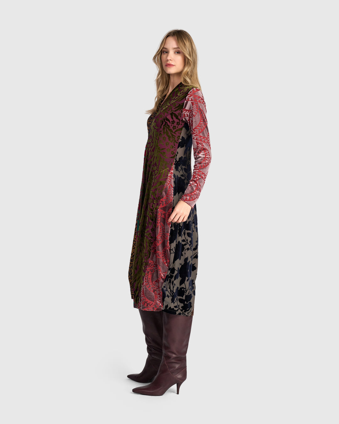 Tapestry Cocoon Dress, Jewel Multi