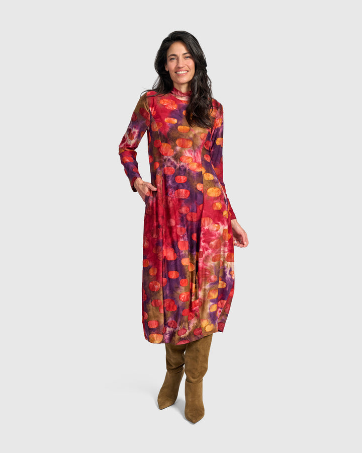 Jubilee Cocoon Dress, Berry Mix