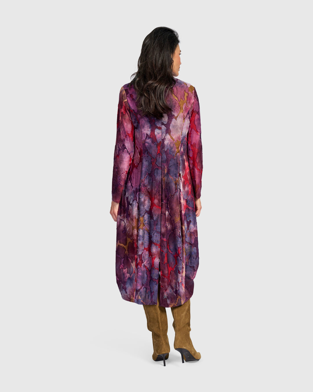 Jubilee Cocoon Dress, Wine Mix