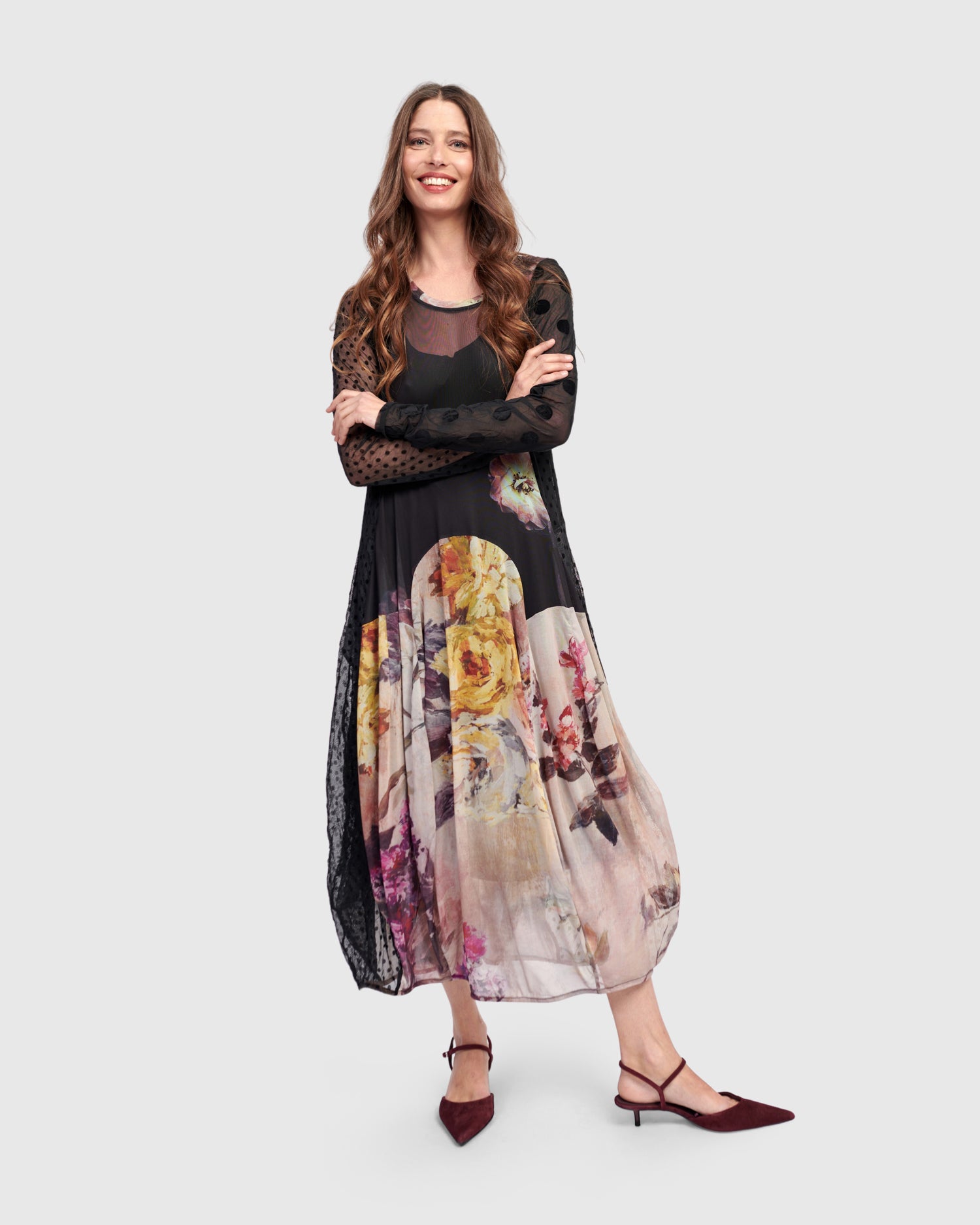 Chaka Crew Cocoon Dress, Mix – Alembika U.S.
