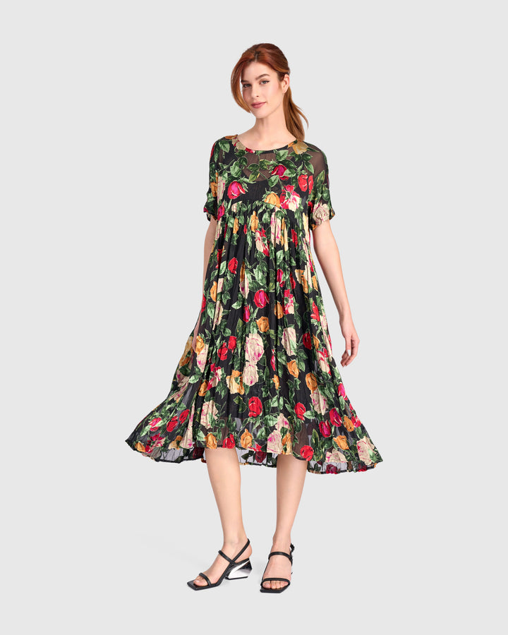 Night in the Garden Dress, Sheer Floral