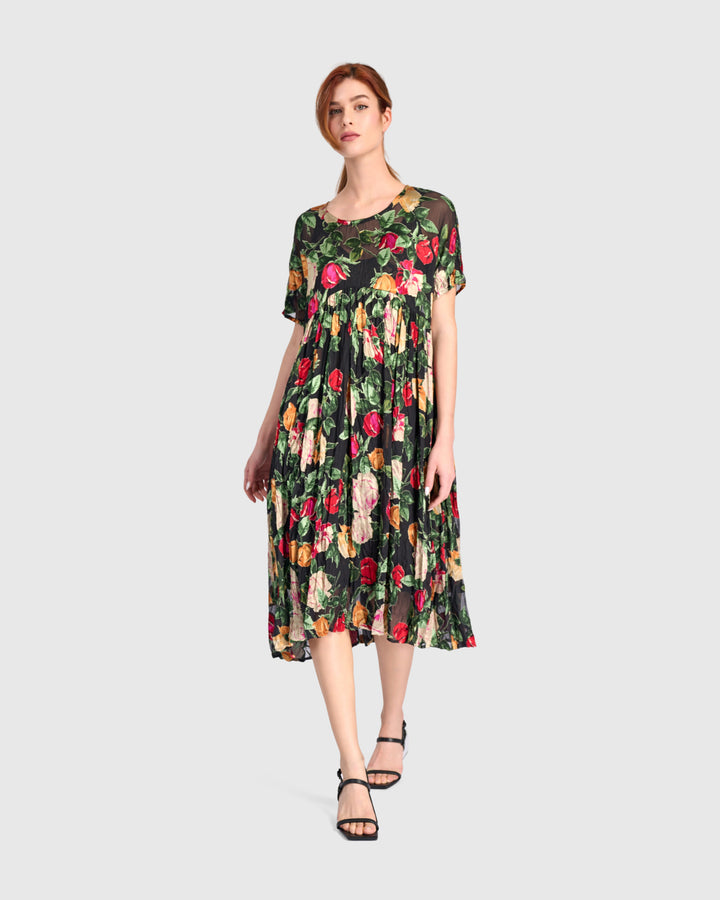 Night in the Garden Dress, Sheer Floral