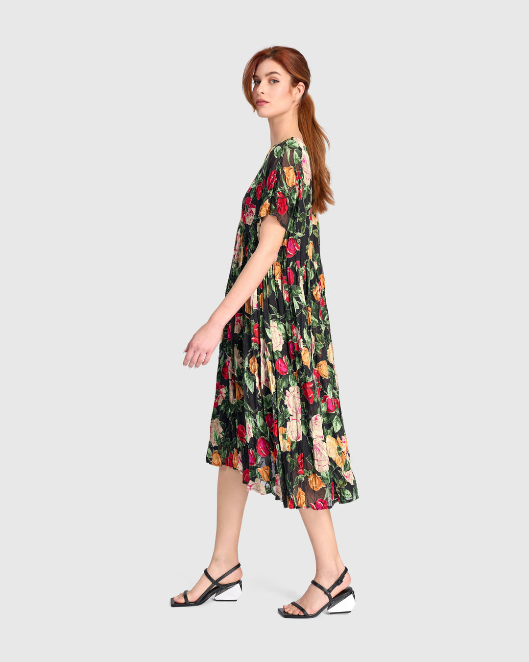 Night in the Garden Dress, Sheer Floral
