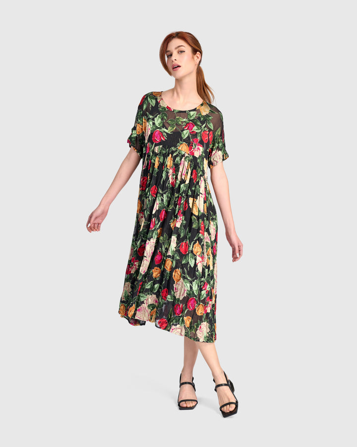 Night in the Garden Dress, Sheer Floral