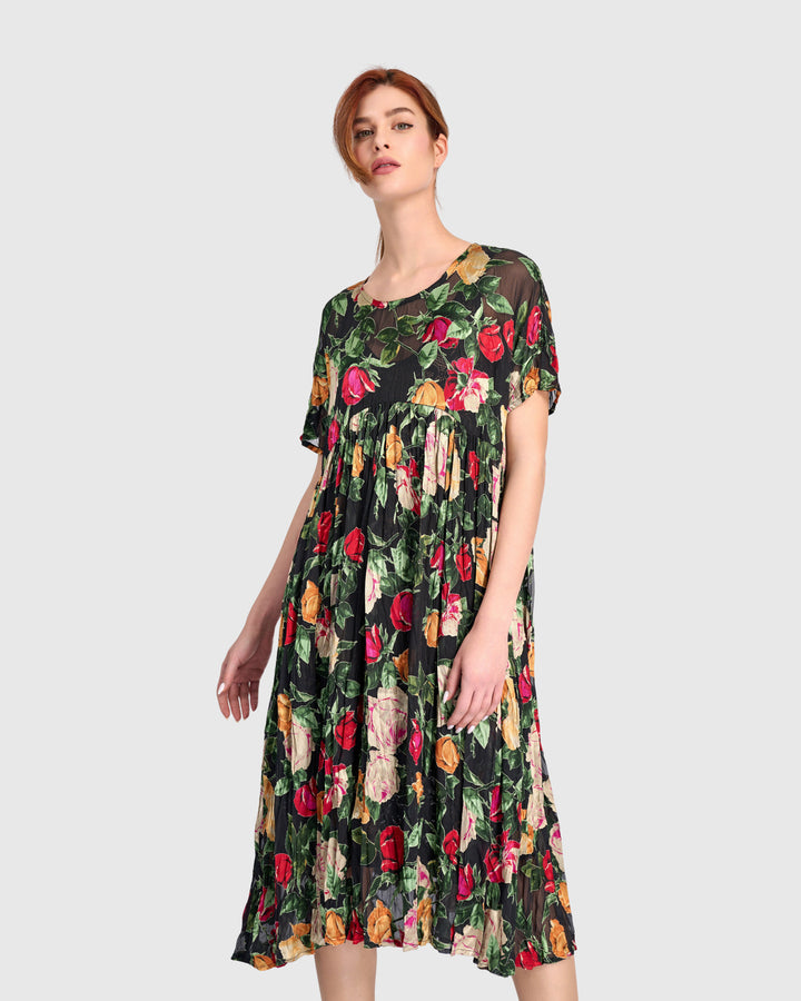 Night in the Garden Dress, Sheer Floral