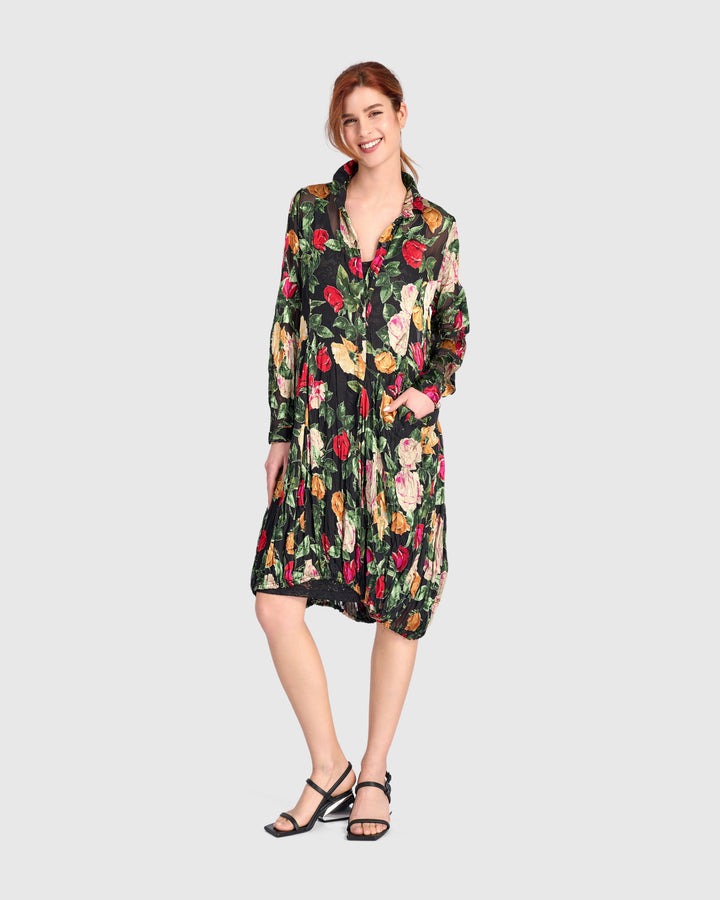 Rosehip Wonderful Dress, Sheer Floral