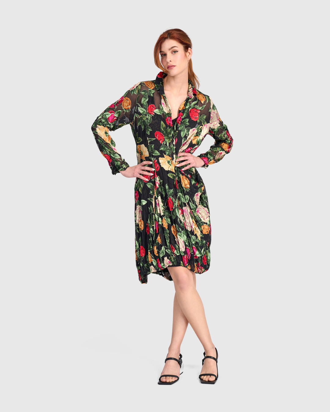 Rosehip Wonderful Dress, Sheer Floral