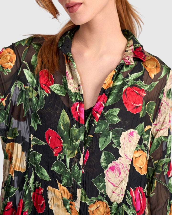 Rosehip Wonderful Dress, Sheer Floral