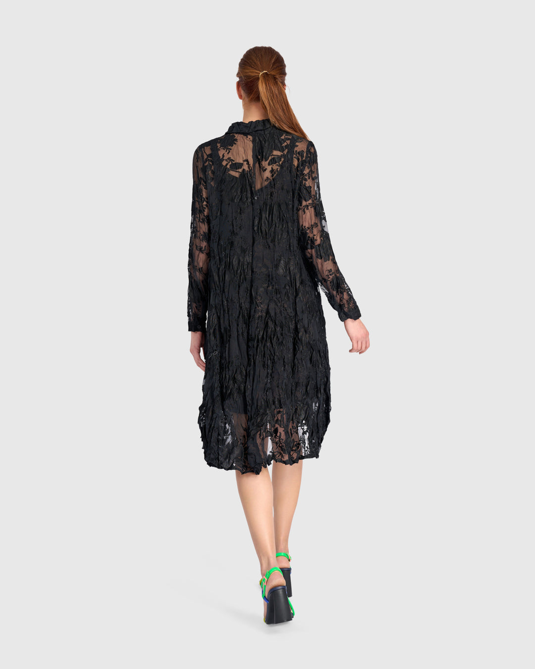 Hemlock Wonderful Dress, Sheer Black