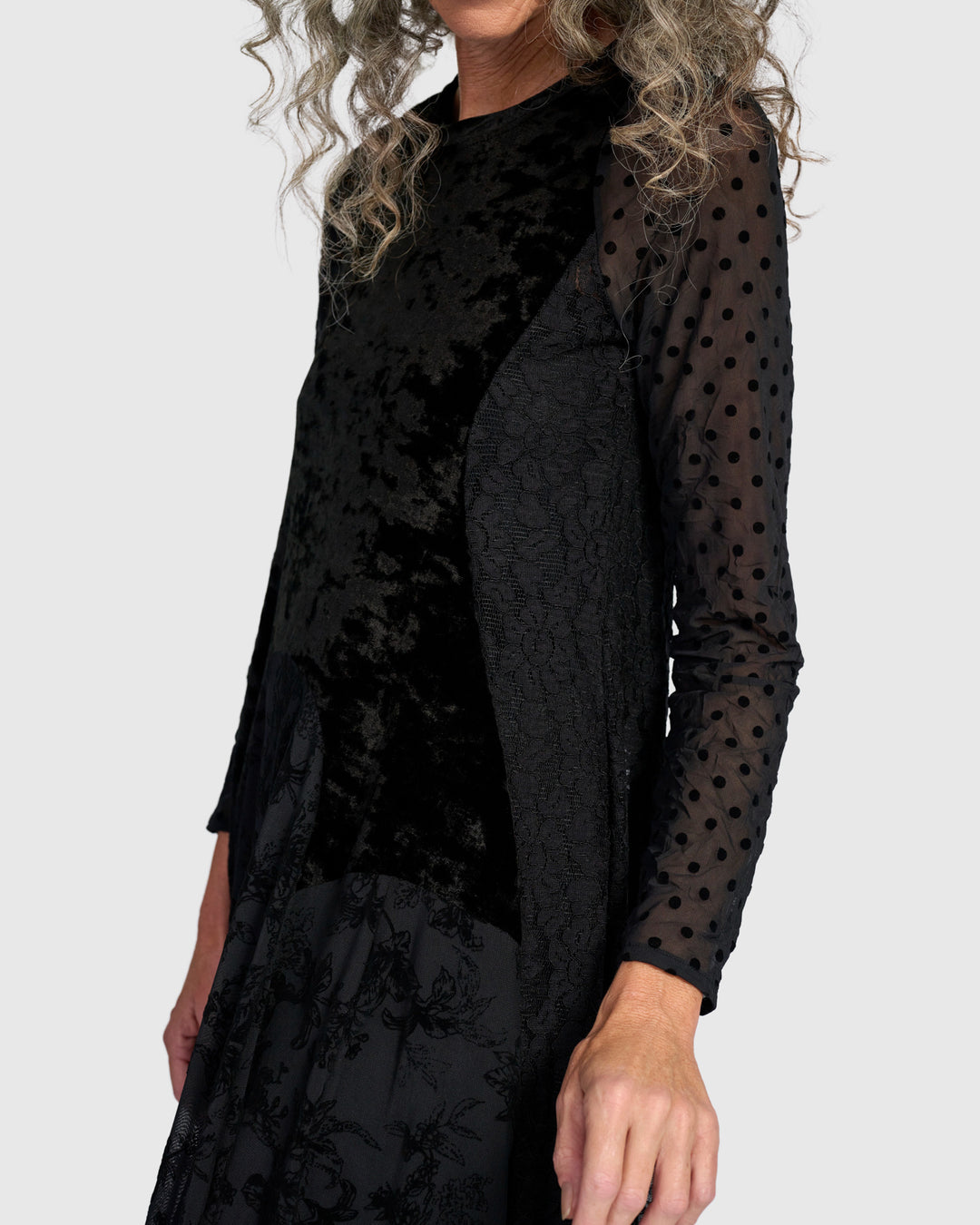 Velvet Jolie Dress, Black
