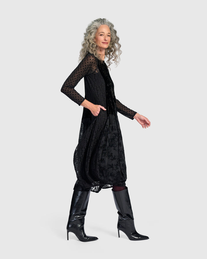 Velvet Jolie Dress, Black