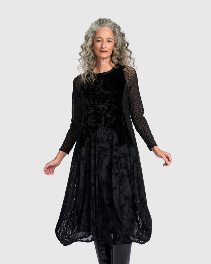 Velvet Jolie Dress, Black